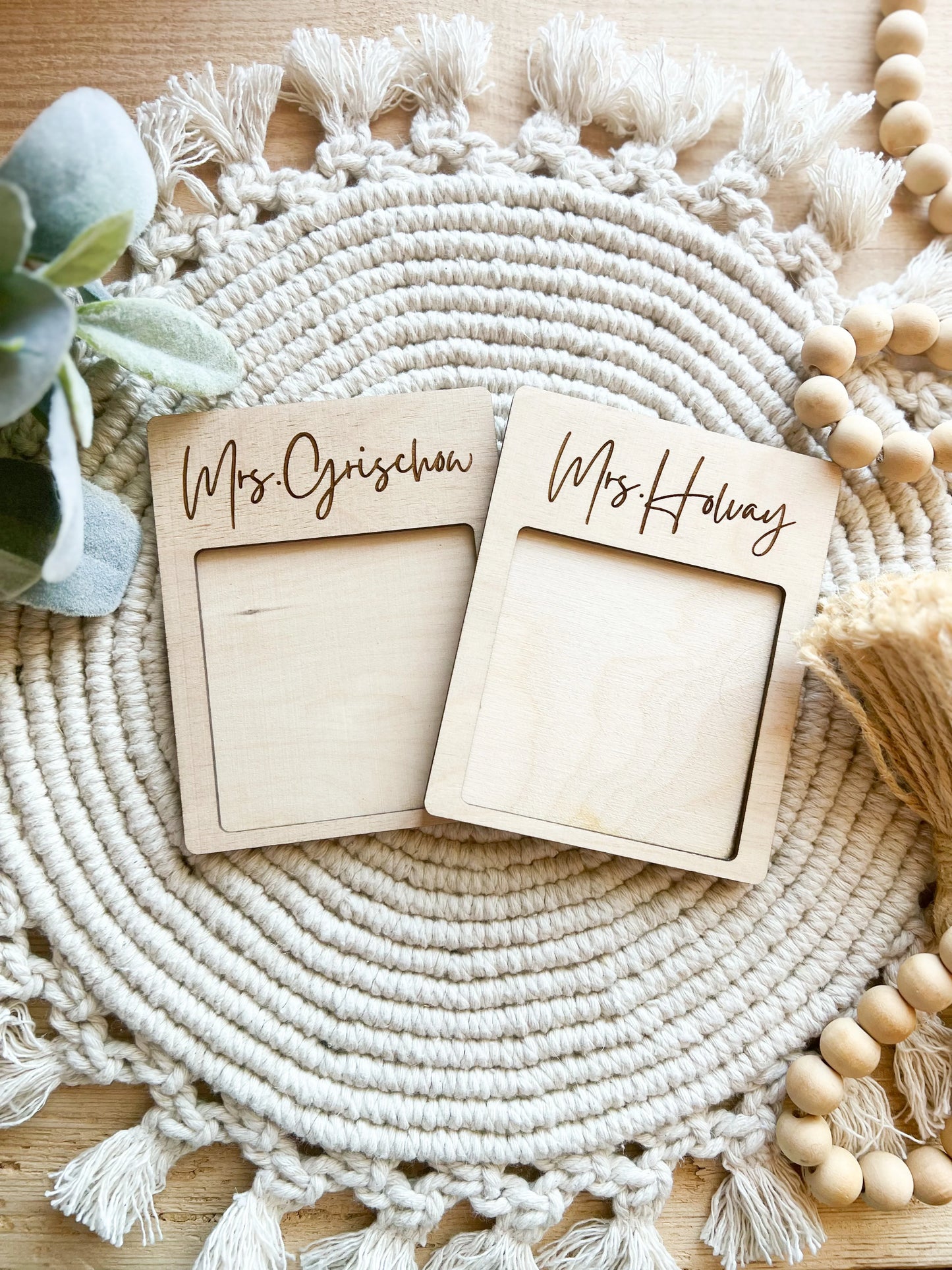 Engraved Post It Holder