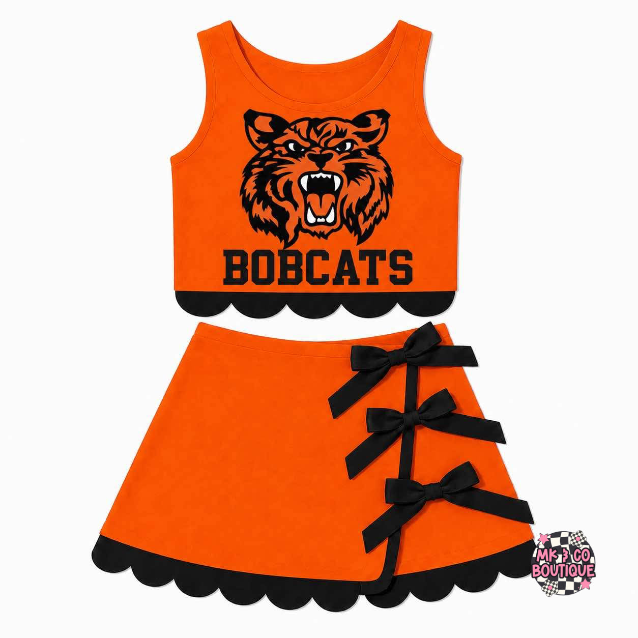 2 Piece Scallop Cheer Sets