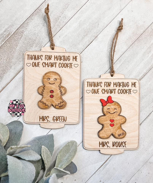 Gingerbread Teacher Ornaments