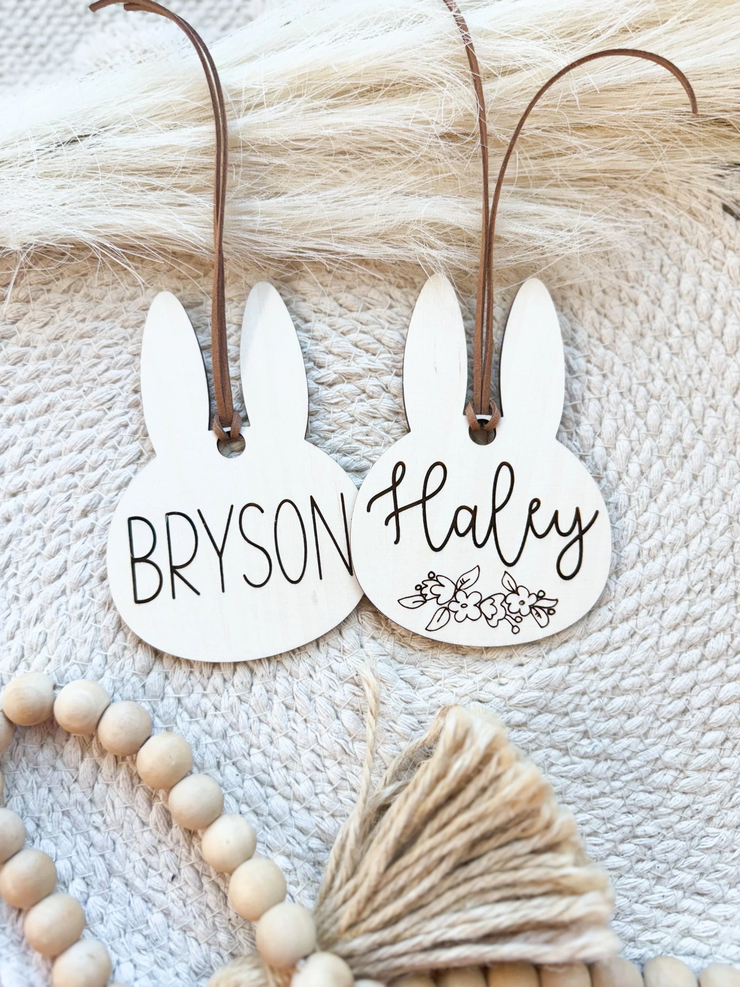 Style 2 Wooden Bunny Tags