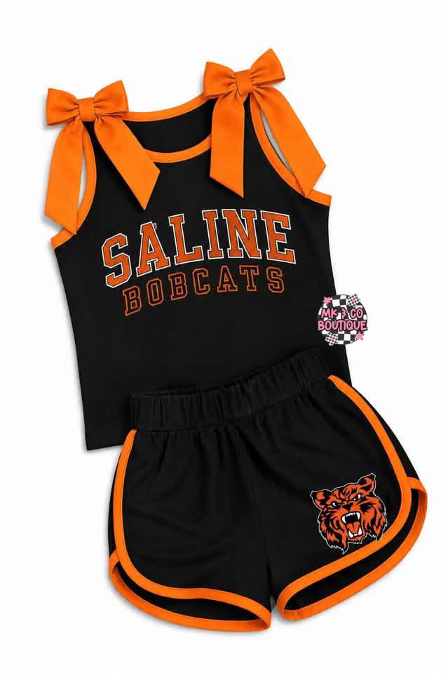 Bow Tank & Cheer Shorts Sets