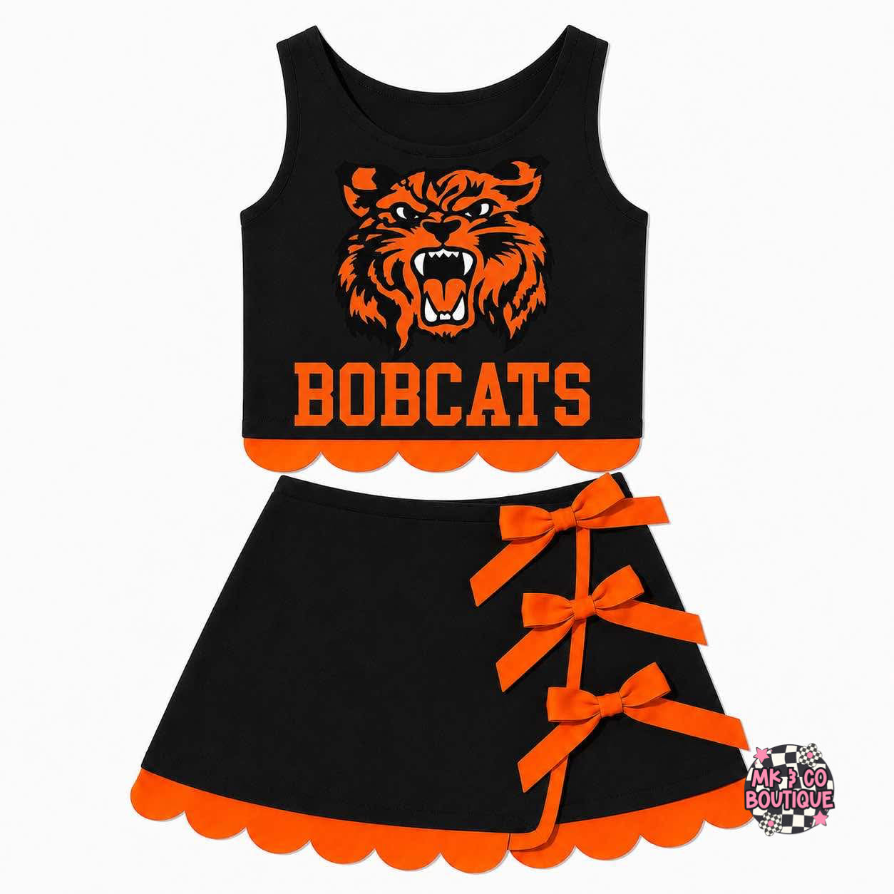 2 Piece Scallop Cheer Sets