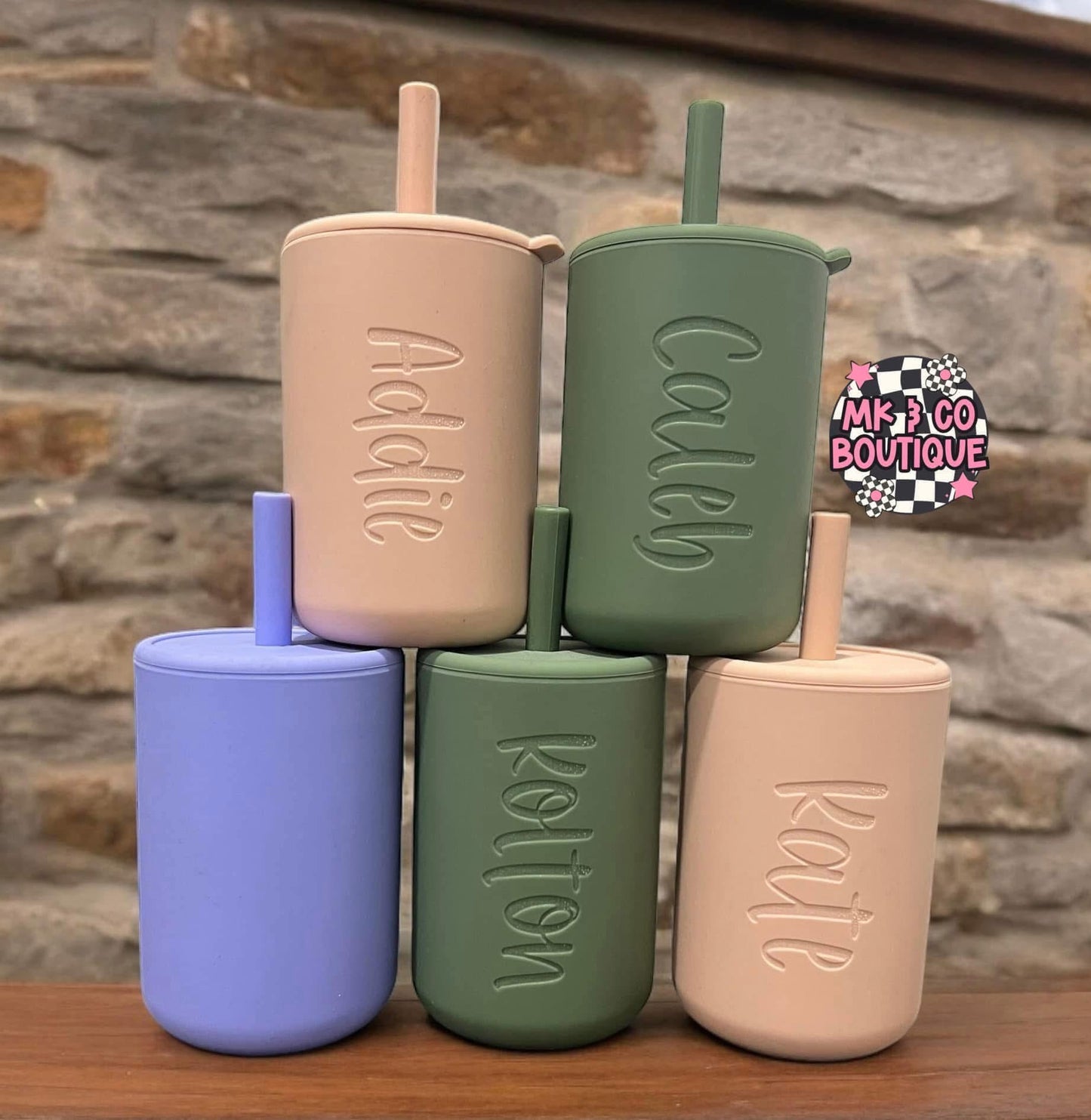 Silicone Name Toddler Cups